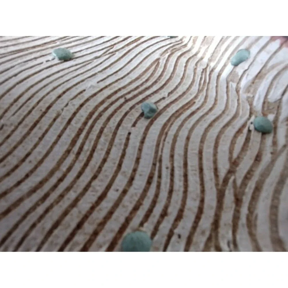 Unique Vintage Cunningham‎ Pottery Plate with Abstract Design in Relief